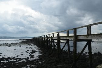the wooden pier of Culross