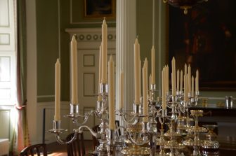 the dining room of the Palace of Holyroodhouse