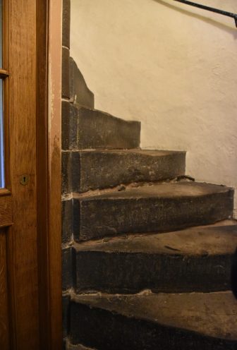 the private staircase in the Palace of Holyroodhouse