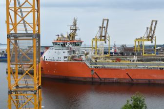 the dock in Leith