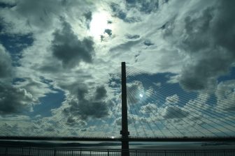 Queensferry Crossing against the sky