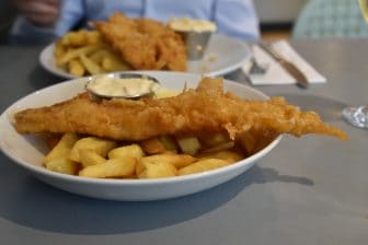 fish and chips at Tailend Restaurant in St. Andrews