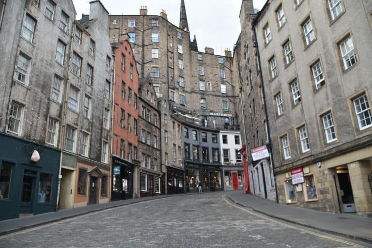 Grassmarket and the pub ‘The Last Drop’