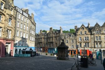 at the east end of Grassmarket