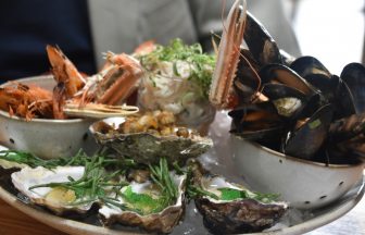 the seafood platter at The Barn at Beal, the restaurant in Northumberland