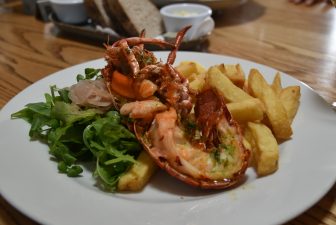 the lobster at The Barn at Beal in Northumberland