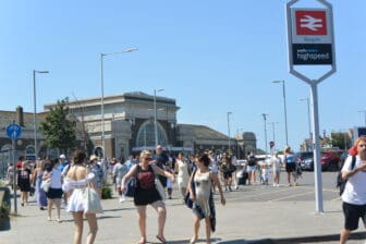 people getting our of Margate Station