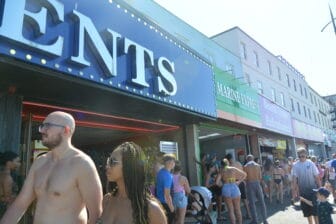 amusement arcades and people in Margate