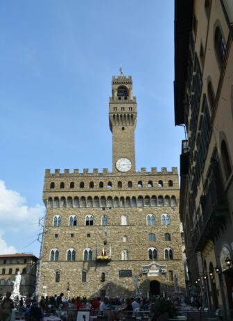 Esterno di Palazzo Vecchio a Firenze