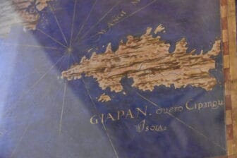 ヴェッキオ宮殿内にあった日本地図