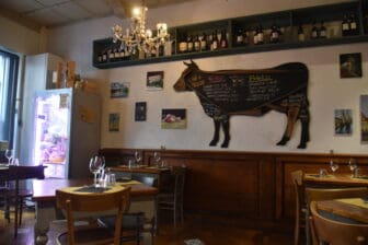 inside Osteria Cucina Casalinga where we ate Bistecca alla Fiorentina