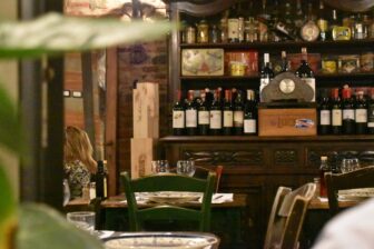 interior of Trattoria dei 13 Gobbi, the restaurant in Florence