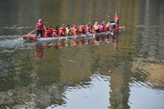 the boat on Arno River