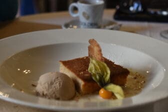 the dessert at Molino de la Romera, a Carmona's restaurant