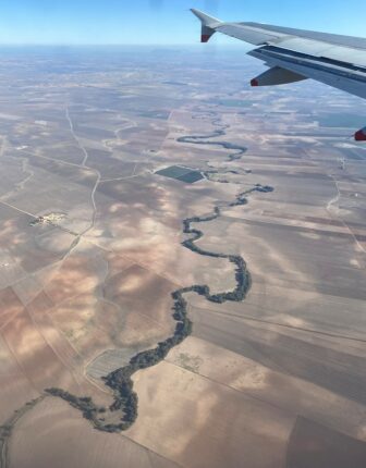 Panorama dall' aereo dell' Andalusia