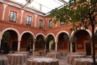 the patio of the mansion in Ecija called Casa Palacio de Palma