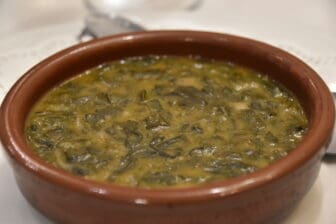 Spinaci e asparagi al ristorante di Osuna