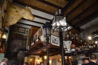 the interior of Taberna Aquilas, a tapas bar in Seville