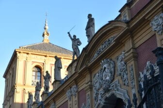 Decorazioni in Piazza di Spagna a Siviglia