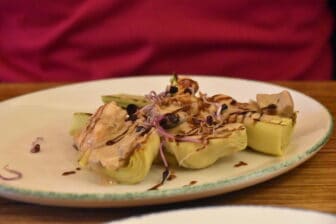 artichokes at Bar Giralda, which used be a Hammam in Seville