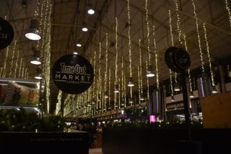 The glittering food court