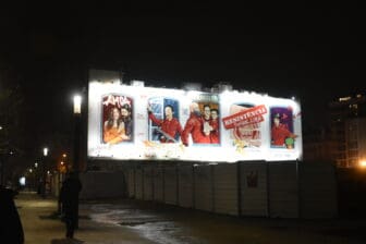 Av. 24 de Julho street at night in Lisbon