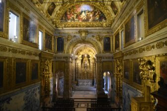 the chapel in National Museum of Azulejo in Lisbon