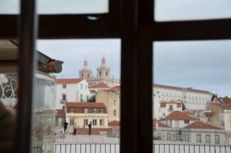 the view seen from tram No.28 in Lisbon