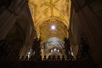 inside the cathedral in Seville 