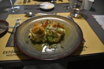 the cod meal of Taberna da Praca, a restaurant in Cascais