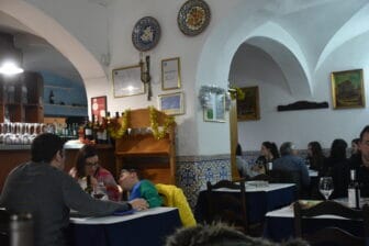 L'interno del ristorante San Domingos