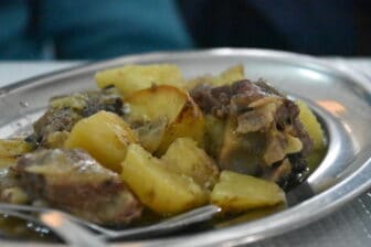 the beef dish of San Domingos, the restaurant in Evora