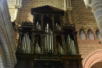 the organ in the cathedral in Evora