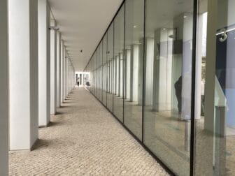 corridor of the emergency hospital in Lisbon