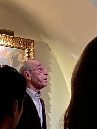 the male singer at O Faia, the Fado restaurant in Lisbon