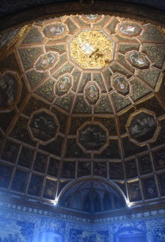 "heraldic room" in Sintra National Palace in Portugal