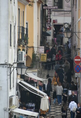 Rua das Padarias, the street in Sintra where the special cake shop is located