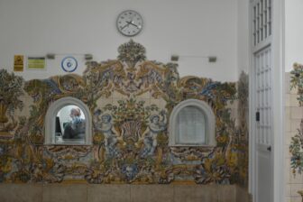 the windows of the train station in Sintra