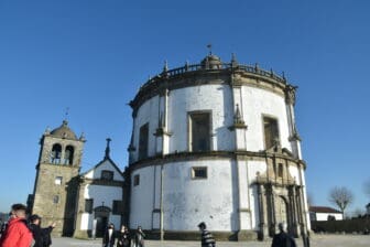 old monastery, Mosteiro da Serra do Pilar on the hill overlooking Douro River