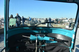 the hill overlooking Douro River seen from the Tuk-tuk