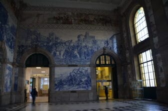 inside Sao Bento station in Oporto