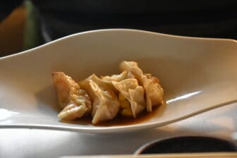 Gyoza at Wish Sushi, the restaurant in Oporto