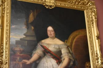 the portrait of Maria II seen in Bolsa Palace in Oporto