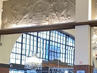 the details of the interior of McDonald's in Oporto