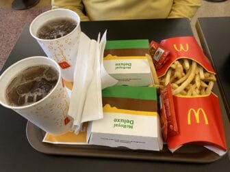 foods in McDonald's in Oporto