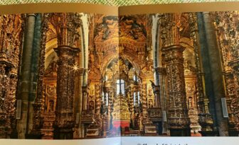 the photo of the interior of Church of San Francisco in Oporto