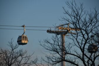 cable car at Parque das Nacoes in Lisbon