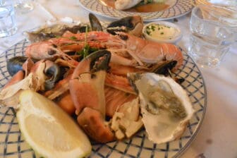 Seafood Assiette at Birdies, the restaurant in Whitstable