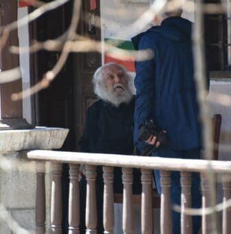 an old monk at Bachkovo Monastery