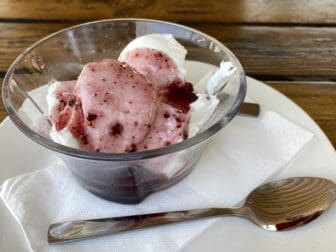 yogurt dessert at Rahat Tepe, the restaurant in Plovdiv